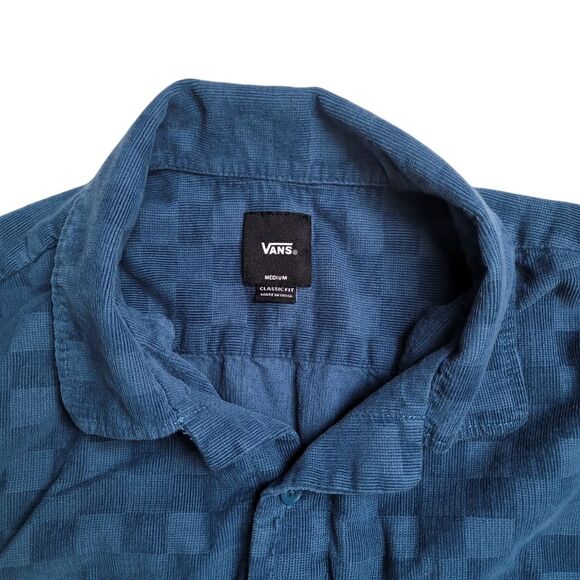 Vans Paveleski Cotton Corduroy Checkerboard Button Up - Picture 3 of 6